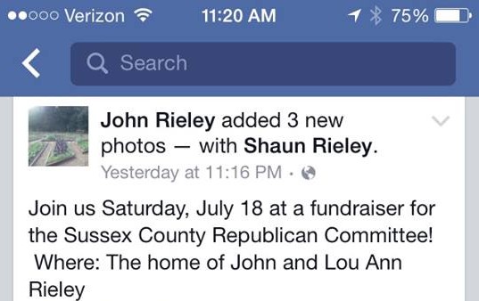 Rieley Fund raiser
